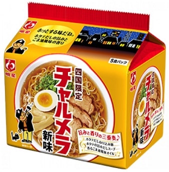 【単品】明星　チャルメラ　新味　５食入り  ９８ｇ×５(送料別)(n)