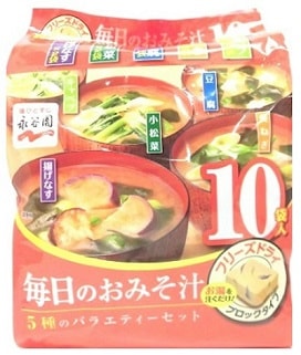 【単品】永谷園　毎日のおみそ汁　５種のバラエティー１０袋入  １０袋(送料別)(n)