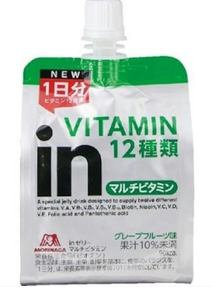 【単品】森永製菓　ｉｎゼリーマルチビタミン  １８０ｇ(送料別)(n)