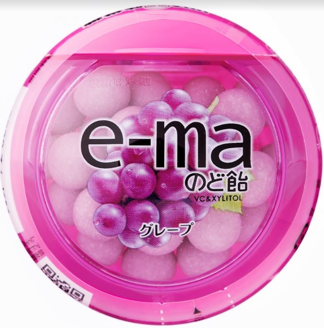 味覚糖 eーmaのど飴容器グレープ 33g まとめ買い(×6)|4514062222813(tc)(423080)（送料別）