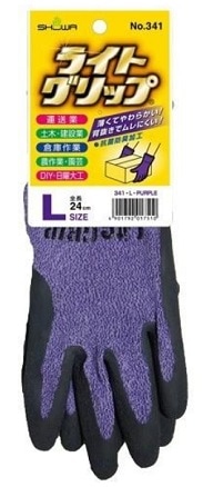 ショーワ　ライトグリップＬ　パープル|4901792017510(tc)まとめ買い(×4)(083905)