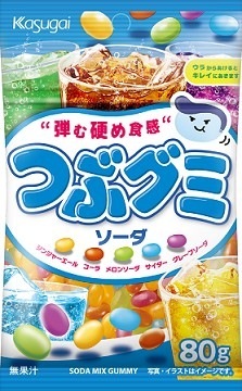 春日井 つぶグミソーダ 80g まとめ買い(×6)|4901326042940(tc)(415138)(送料別)