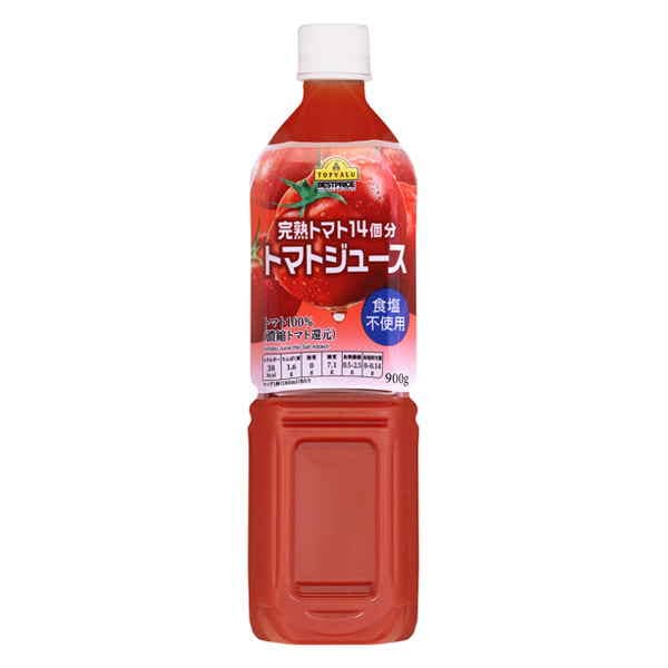 ◆【送料込み※一部地域除く】トップバリュﾄﾏﾄｼﾞｭｰｽ食塩不使用900g　まとめ買い（×12)