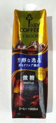 キーコーヒー　リキッドコーヒー微糖１Ｌ　まとめ買い（×6)(送料別)
