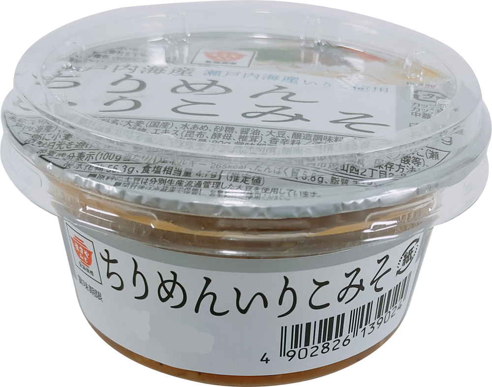 【産地取り寄せ商品】ますやみそ 瀬戸内ちりめんいりこみそ80g 12個セット(送料別)(n)