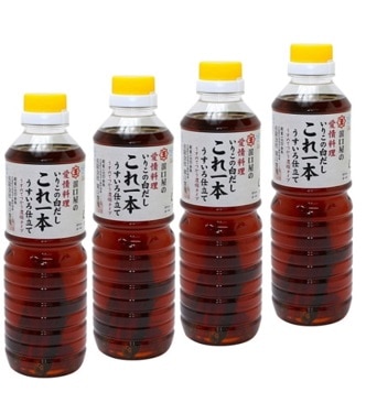 【産地取り寄せ商品】浜口醤油 いりこの白だしこれ一本うすいろ仕立て 500ml 4本セット(送料別)(n)