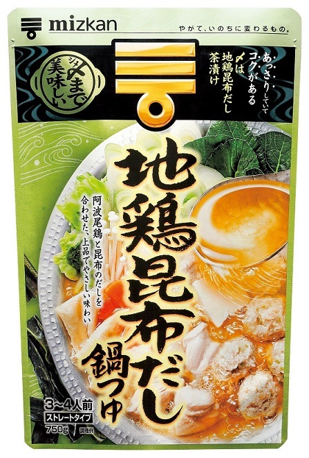 ミツカン 〆まで美味しい 地鶏昆布だし鍋つゆ 750g まとめ買い(×12)|4902106651918(tc)(011020)
