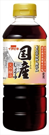 ◆イチビキ 無添加国産しょうゆ 500ml まとめ買い(×8)|4901011108869(tc)(011020)