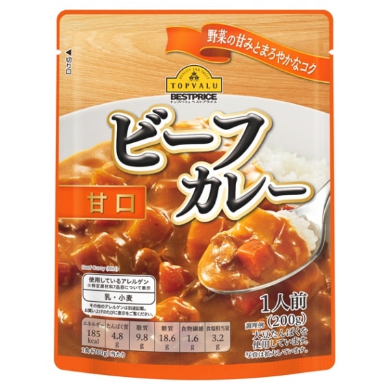 TVBP ビーフカレー甘口 200g まとめ買い(×20)|4549414156669(tc