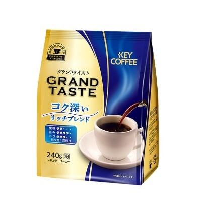キーコーヒー グランドテイスト リッチブレンド 240g まとめ買い(×6)|4901372106511(tc)(011020)