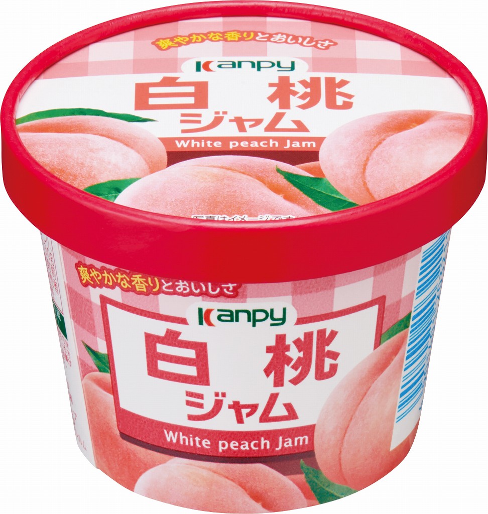 カンピー 紙カップ 白桃ジャム 130g まとめ買い(×6)|4901401203211(tc)(011020)