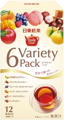 日東紅茶 デイリークラブ6バラエティパック 12袋 まとめ買い(×6)|4902831511785(tc)(012956)