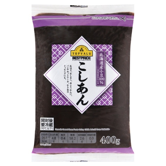 TVBP こしあん 400g まとめ買い(×15)|4549414336009(tc)(426980)