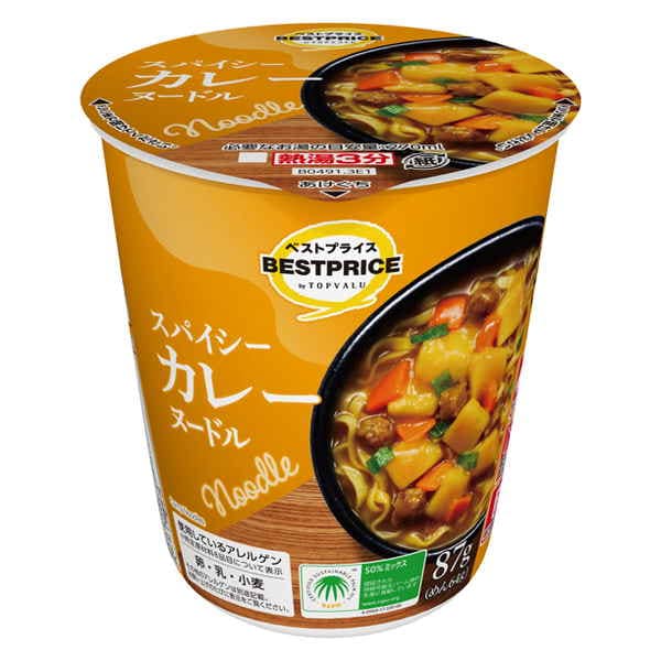 ◆TVBP スパイシーカレーヌードル 87g まとめ買い(×12)|4549414520491(tc)(426980)
