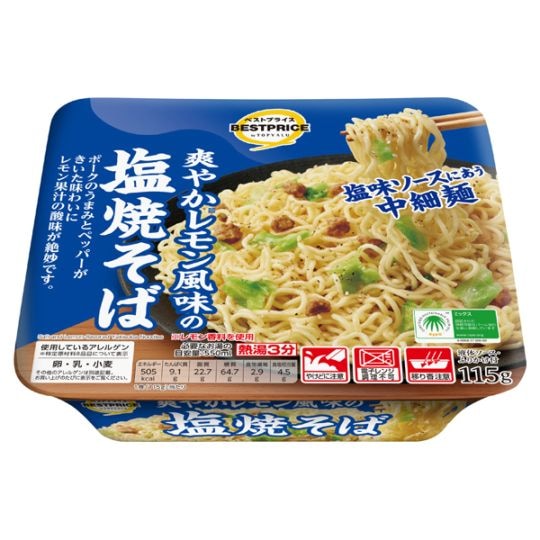 TV 爽やかレモン風味の塩焼そば 115g まとめ買い(×12)|4549414555233(tc)(426980)