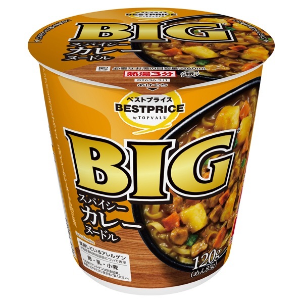 TVBP カレーヌードルビッグ 120g まとめ買い(×12)|4549414572636(tc)(426980)