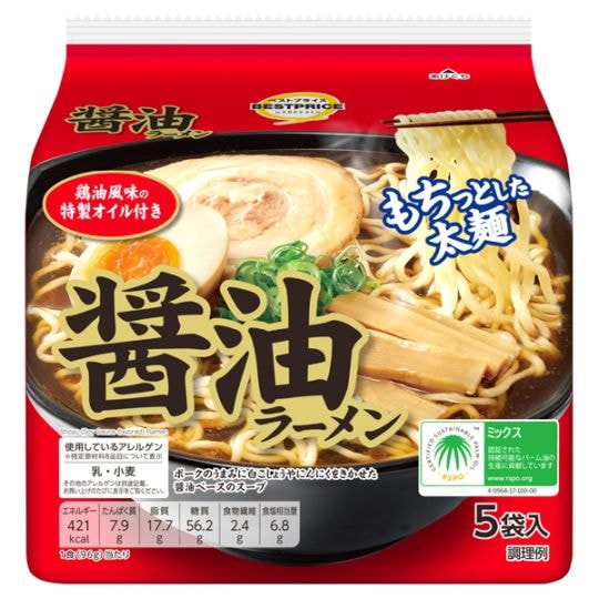 TVBP 醤油ラーメン 5食パック  まとめ買い(×6)|4549414433937(tc)(426980)