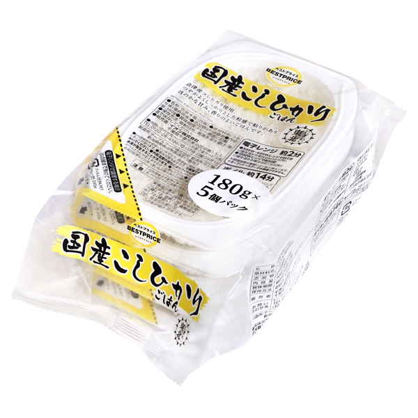 TVBP ごはん 国産こしひかり5個パック 180g×5パック まとめ買い(×8)|4549414161748(tc)(426980)