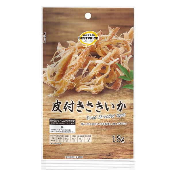【限定クーポン対象商品】TVBP 皮付きさきいか 18g まとめ買い(×10)|4549414538090(tc)(426980)