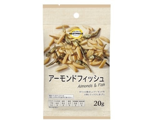 【限定クーポン対象商品】TVBP アーモンドフィッシュ 20g まとめ買い(×20)|4549414555288(tc)(426980)