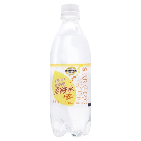 ◆【送料込み※一部地域除く】BP 炭酸水レモン 500ML まとめ買い(×24)|4549741533676(tc)(048963)