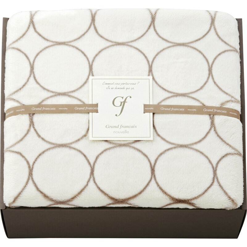 グランフランセヌーベル ハイソフトマイヤー毛布 アイボリー GFN8106 IV（送料別）