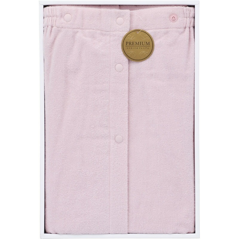 UCHINO 極薄やわらか(エアリータッチ) ラップドレス M-L ピンク RC10823P(送料別)