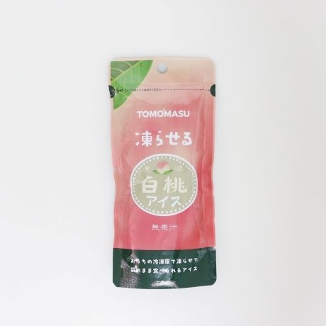 ◆友桝飲料 凍らせる 豊潤白桃アイス 80g まとめ買い(×12)(送料別)