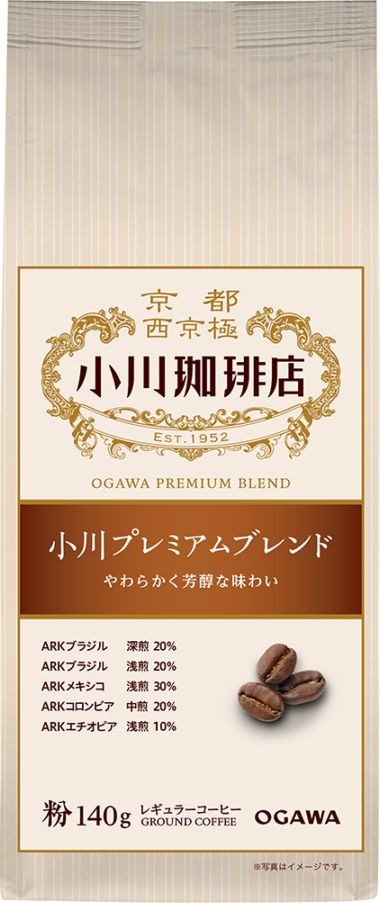 小川珈琲 プレミアムブレンド粉 140g まとめ買い(×5)(送料別)