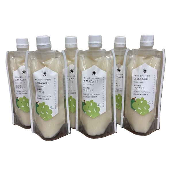 ◆【産地取り寄せ商品】吉田本店　ブランドフルーツ甘酒ﾏｽｶｯﾄ6個入「おかやま果実」(送料別)