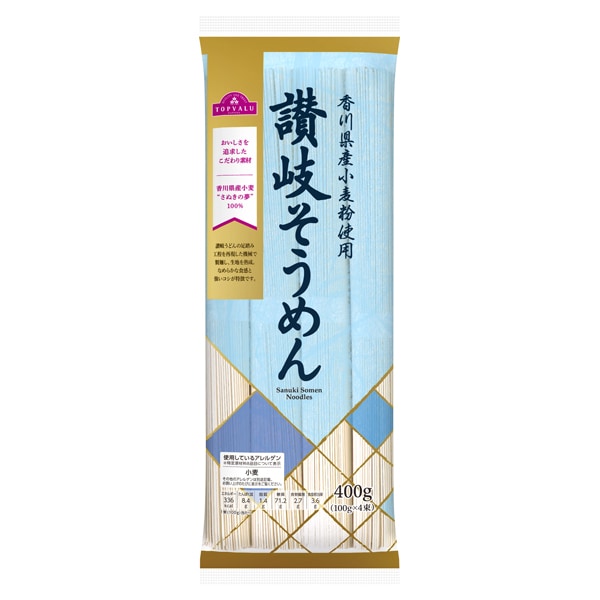 TVBP 香川県産小麦粉使用 讃岐そうめん 100g×4束 まとめ買い(×20)|4549414620016(tc)(426980)