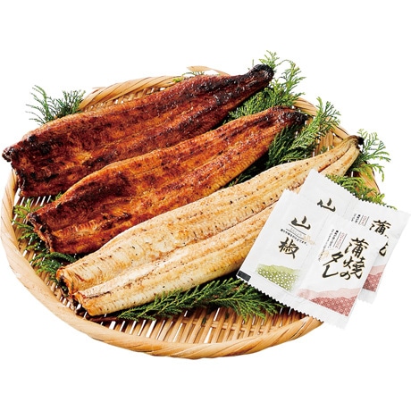 【店頭決済】鹿児島県産 うなぎ蒲焼（じっくり焼き）と白焼のセット 蒲2白1