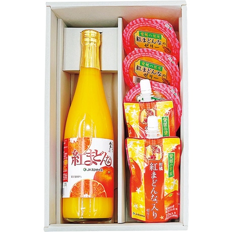 【ネット決済】えひめ中央農協 紅まどんなジュースとゼリーセット