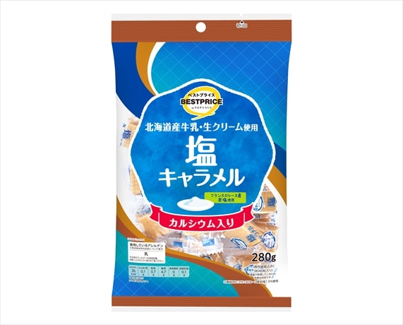 【限定クーポン対象商品】◆TVBP 塩キャラメル 280g まとめ買い(×12)|4549414361599(tc)(426980)
