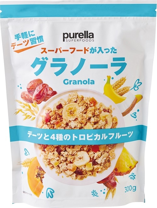 プレラ グラノーラ デーツと4種トロピカルフルーツ 300g まとめ買い(×8)|4901401205734(tc)(011020)