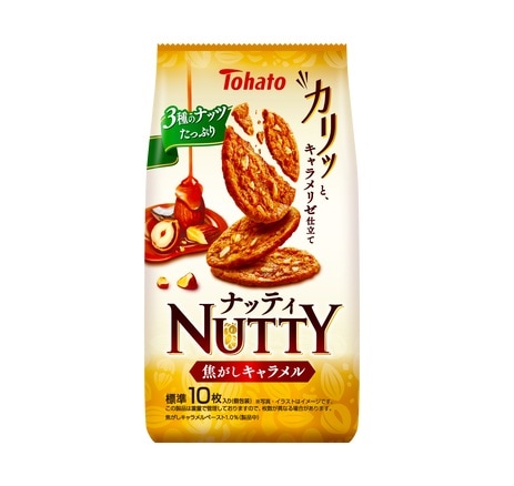 ◆東ハト ナッティ 焦がしキャラメル 40g まとめ買い(×12)|4901940360321(tc)(082742)