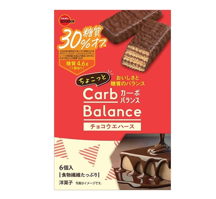 ブルボン ちょこっとカーボバランスチョコウエハース 6個入 まとめ買い(×5)|4901360359950(dc)(082742)