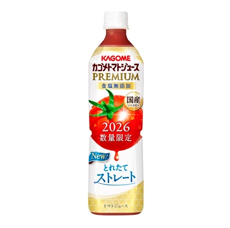 ◆【予約販売・数量限定】【8月10日以降順次発送予定】【送料込み※一部地域除く】カゴメ トマトジュース PREMIUM 食塩無添加 2026 720ml まとめ買い(×15)  | トマト プレミアム ジュース 100% （送料込）