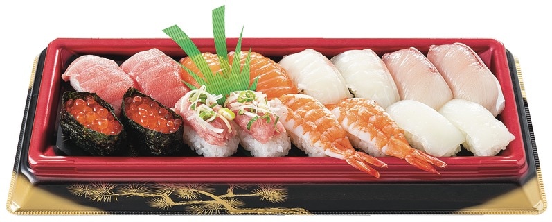 【当日支払】魚屋の握り盛合せ（とろ入）16貫（2人前）