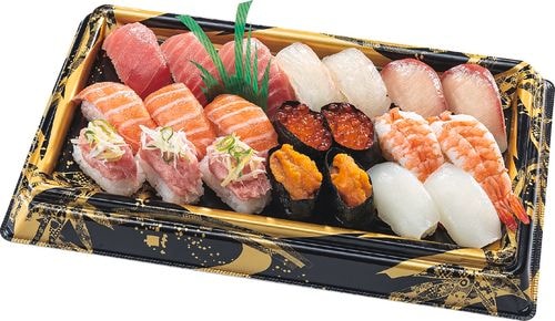 【当日支払】魚屋の握り盛合せ（とろ入）21貫（2～3人前）