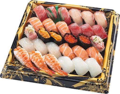 【当日支払】魚屋の握り盛合せ（とろ入）30貫（3～4人前）