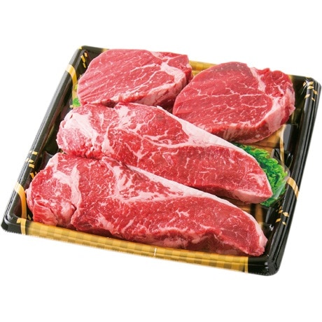 【当日支払】国産牛肉ステーキセット(優)