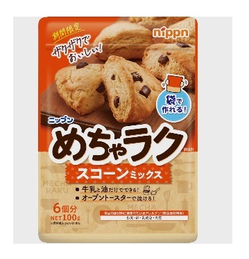 ニップン めちゃラク スコーンミックス 100g まとめ買い(×8)|4902170096868(tc)(011020)