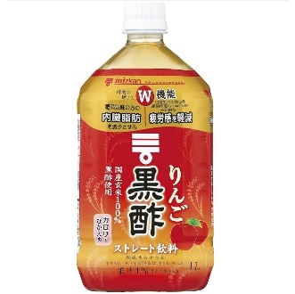◆ミツカン りんご黒酢 ストレート 1L まとめ買い(×12)|4902106799672(tc)(005881)