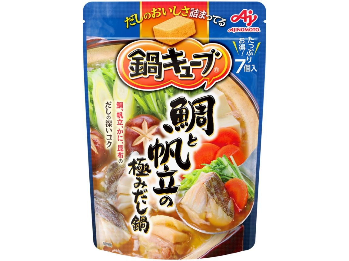 味の素 鍋キューブ 鯛と帆立の極みだし鍋 7個入 まとめ買い(×8)|4901001553860(tc)(011020)
