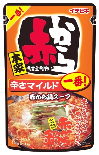 イチビキ ストレート赤から鍋スープ1番 720g まとめ買い(×10)|4901011574763(tc)(011020)