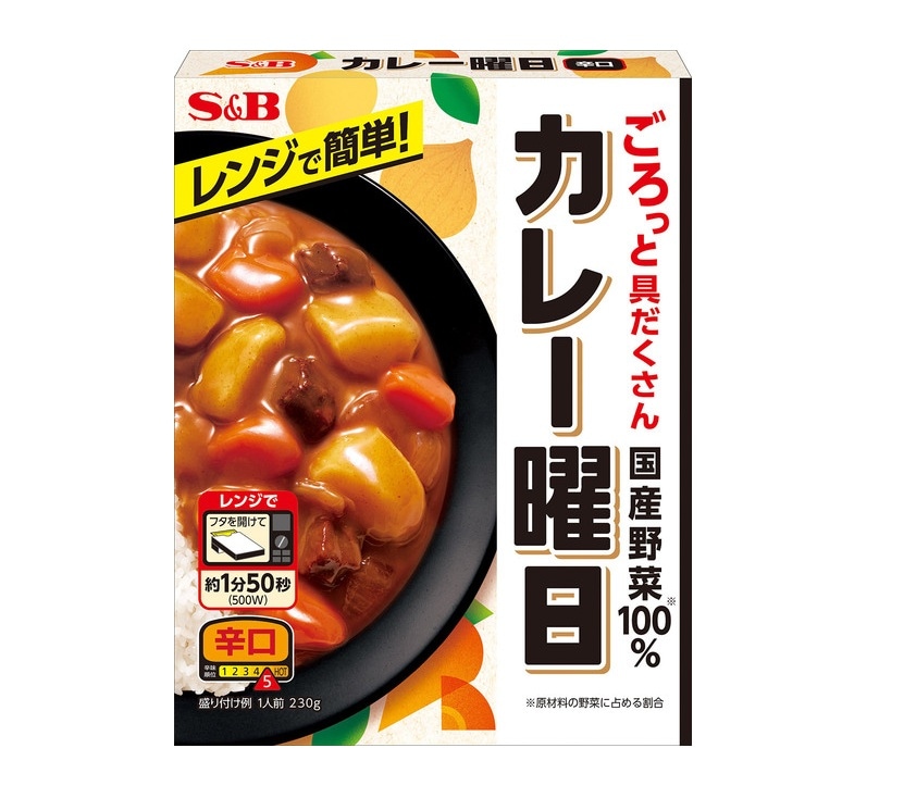◆SB カレー曜日 辛口 230g まとめ買い(×5)|4901002180515(tc)(012956)
