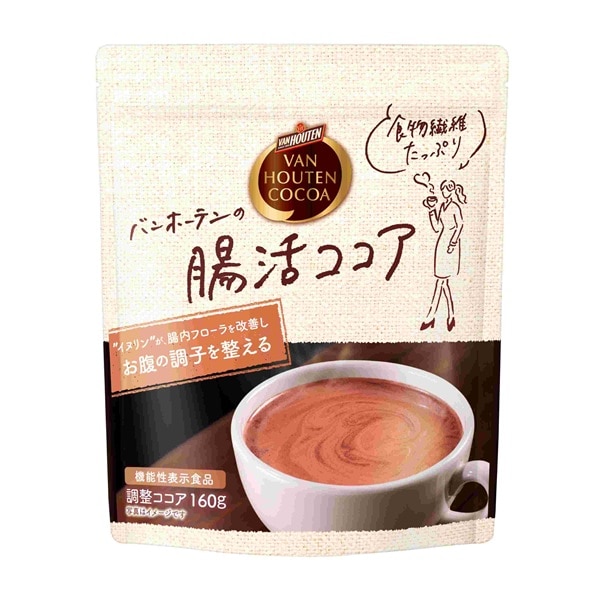 【限定クーポン対象商品】バンホーテン バンホーテンの腸活ココア 160g まとめ買い(×12)|4901305406879(tc)(012956)