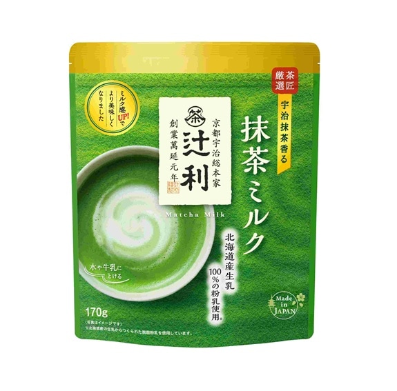 【限定クーポン対象商品】辻利 抹茶ミルク 170g まとめ買い(×12)|4901305411095(tc)(012956)