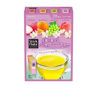 【限定クーポン対象商品】meito スティックメイトジャスミンティーA 20P まとめ買い(×6)|4902757453107(tc)(012956)